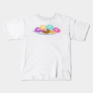 Doughnuts on a plate Kids T-Shirt